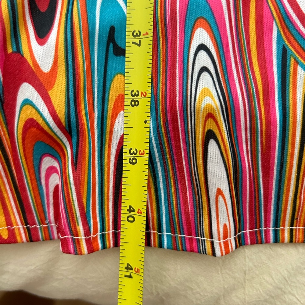 Colorful Swirl Pattern Flared Pants - Picture 3 of 4